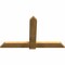 Ekena Millwork Eugene Rough Sawn Timber Gable Bracket, Western Red Cedar, 60"W x 38"H x 2"D x 6"F, 15/12 Pitch GBW060X38X0206EUG00RWR - alternate 5